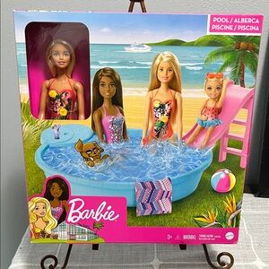 Barbie Pool and Doll Fun Set